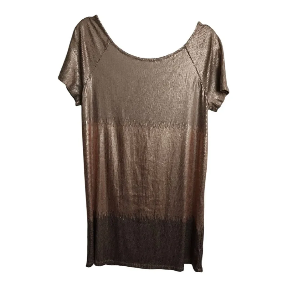 Free People Gold Sequin Mini Dress - Picture 3 of 13